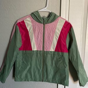 GIRLS Gymboree Multicolor  Rain Jacket w hoodie